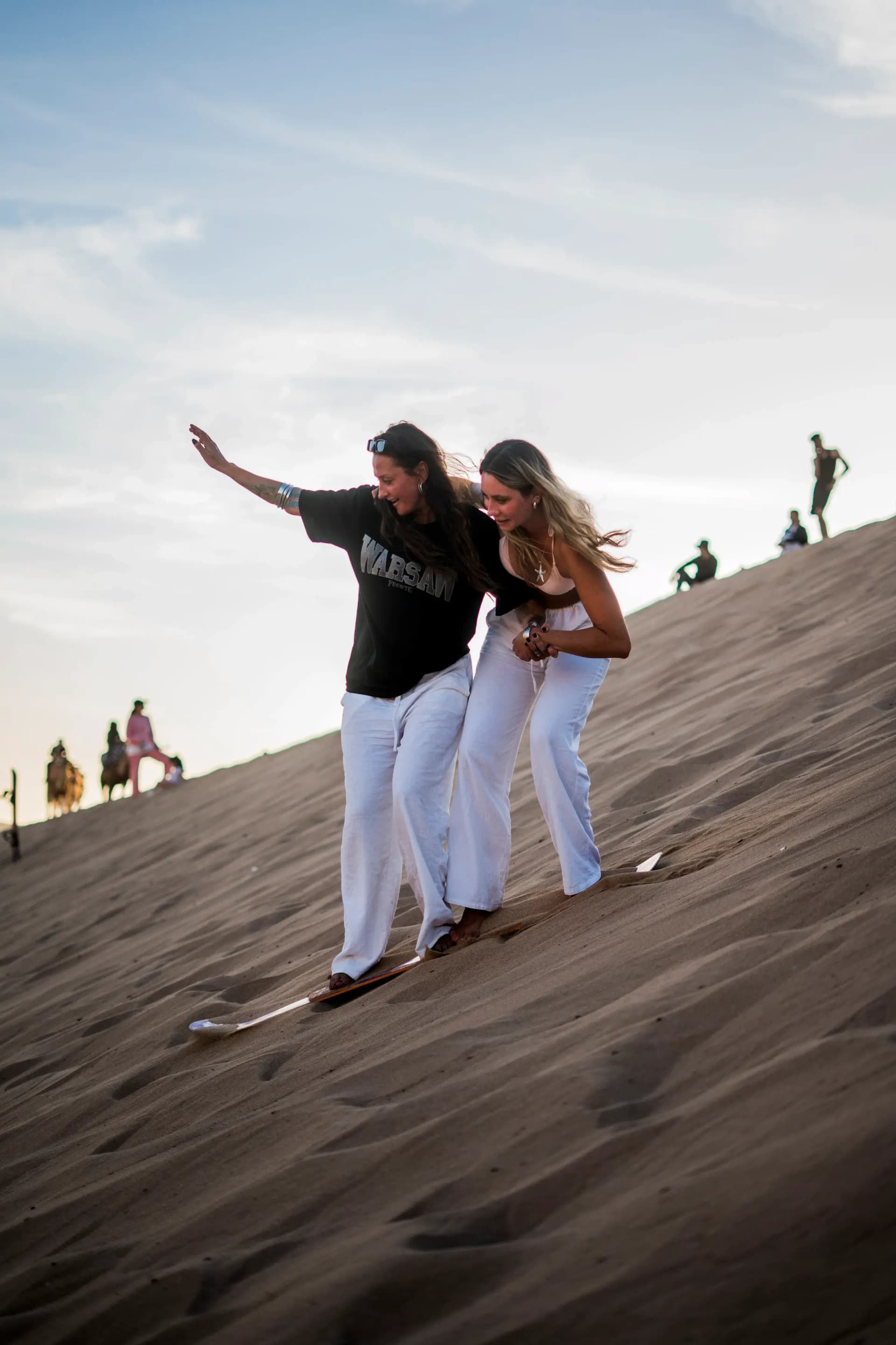 Sand boarding in Imsouane