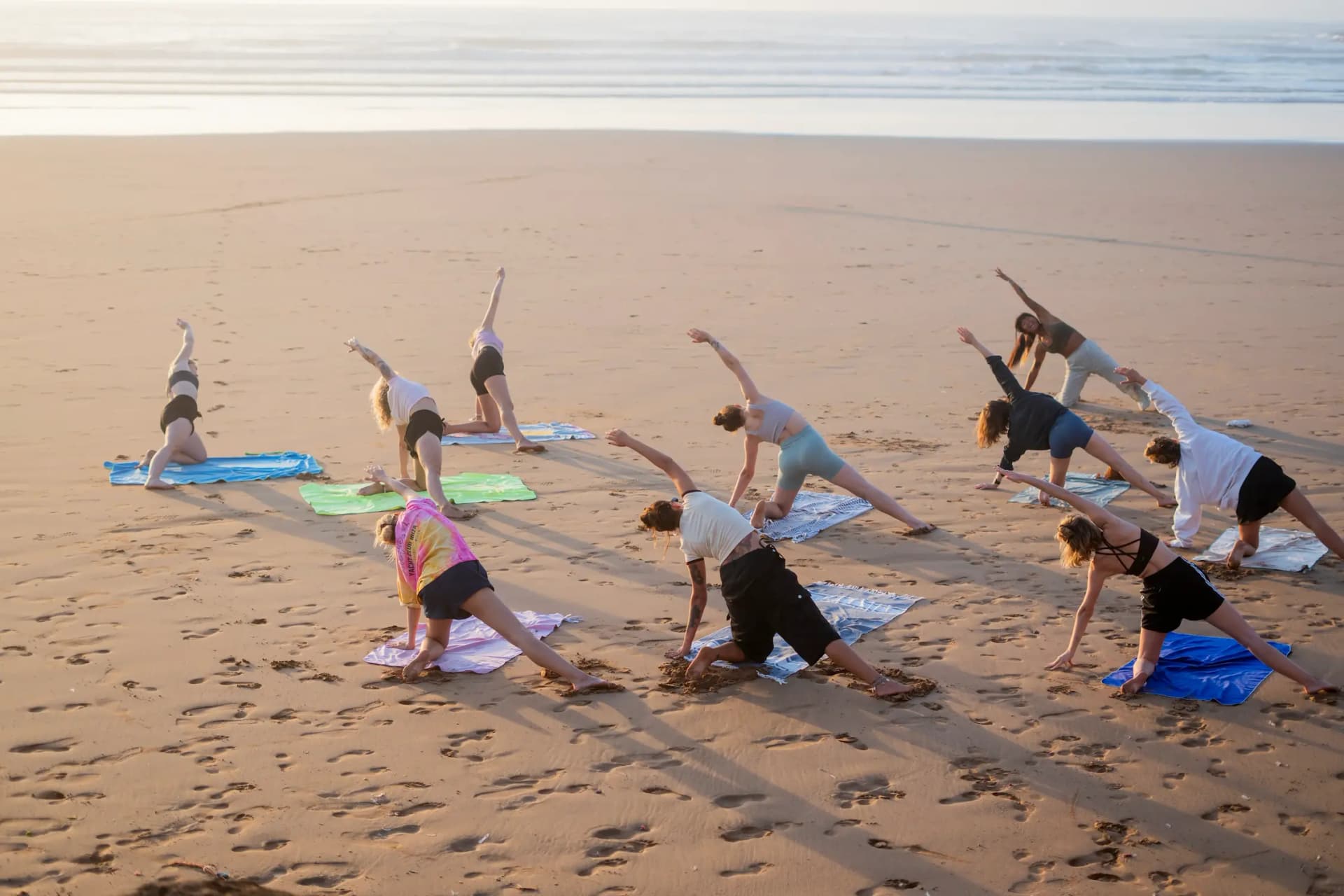 Coastal landscape for yoga